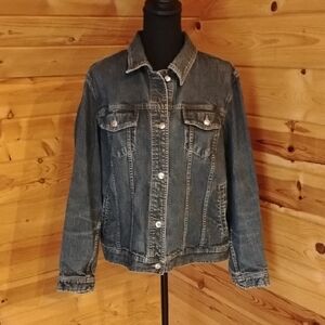 1X Chaps Denim Women's Jean Jacket